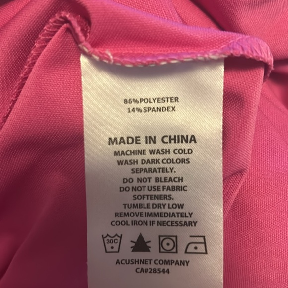 FootJoy Women’s Sleeveless Pique Golf Dress W/Shorts In Rose Size Small NWT⛳️⛳️ - Picture 7 of 7